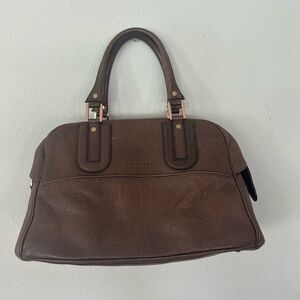 Longchamp Cosmos Leather Tote Brown Handbag (Great Condition)